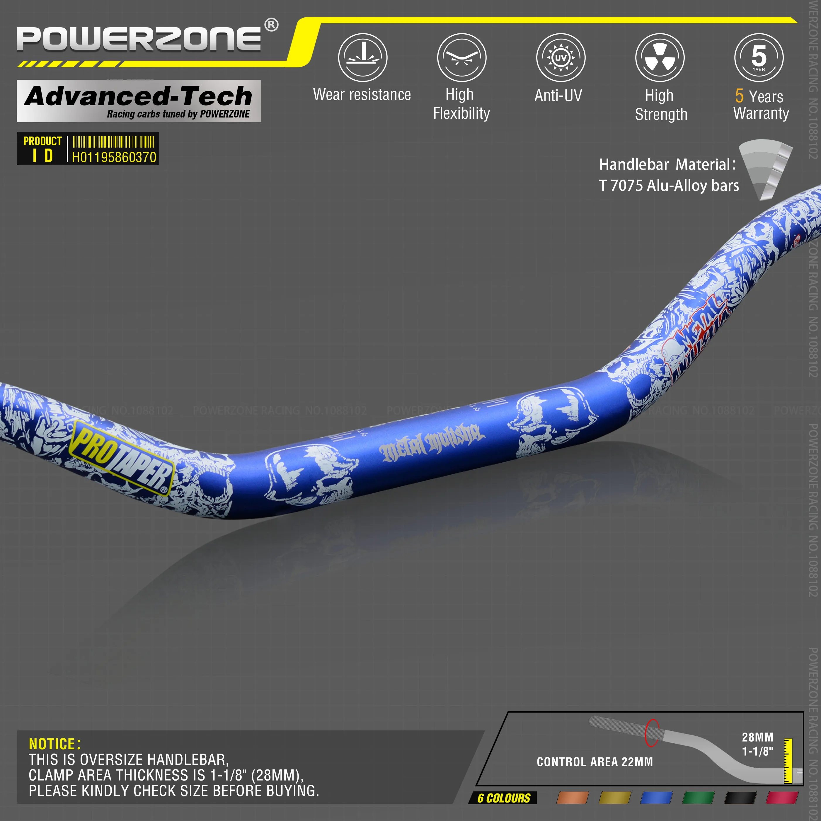 Серая алюминиевая 28 мм 1-1/" Руль для moto rcycle moto MX CR CRF CRM XR YZ YZF WR WRF DR DRX RM РМЗ EX 85 125 200 250 400 650