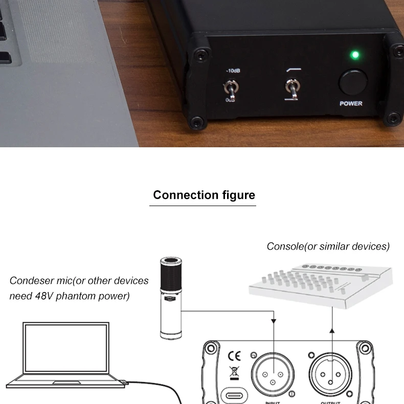 Alctron PS220U USB 48В обеспечивает стабильную и достаточно мощности к устройствам