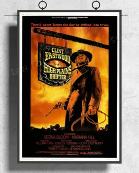 

NJ404 HIGH PLAINS DRIFTER Movie Wall Sticker Silk Poster Art Home Decoration