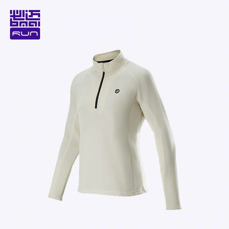 

BMAI Winter Ourdoor Running T-shirt Women O-Neck Fitness Woman T Shirts Keep Warm Gym Clothing Breathable Long Sleeve Sportswear