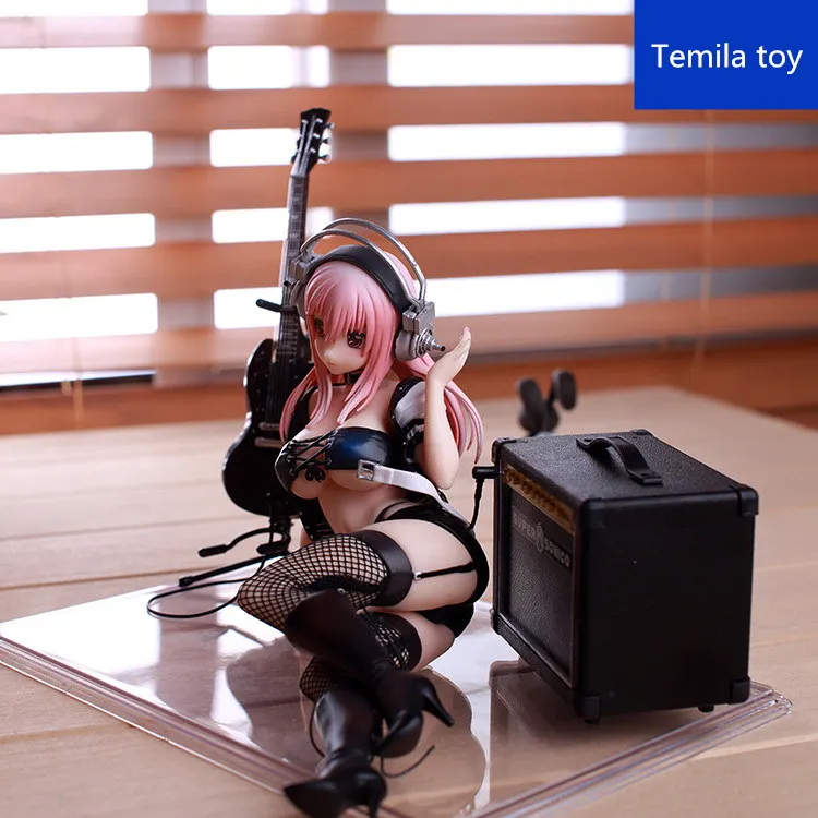 [Funny] Аниме Супер Sonico вечерние Sonico с гитарой 1/6 Масштаб Окрашенные ПВХ фигурка Коллекция Модель игрушки