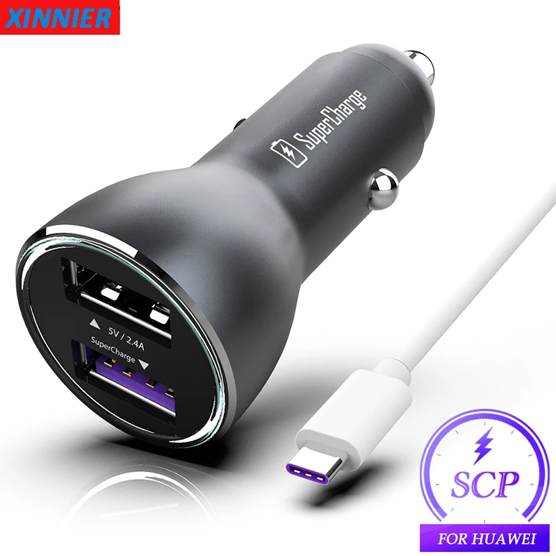 

For Huawei Supercharge Car Charger Metal FCP Fast Charger for Huawei P20 P10 P30 Plus Mate 10 20 Pro Honor V10 V20 9 V9 Note 8