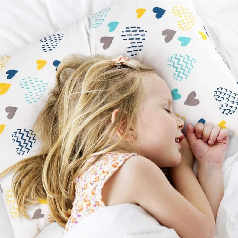 Baby Pillowcase Ultra Soft Cotton Kids Toddler Cot Bed Sleeping