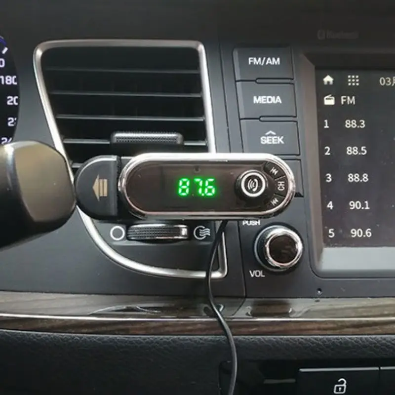 Fm-передатчик MP3-плеер-MP3-плеер передатчик-F1 автомобильный Bluetooth комплект для громкой связи зарядное устройство Держатель для телефонов передатчик Mp3 Playe