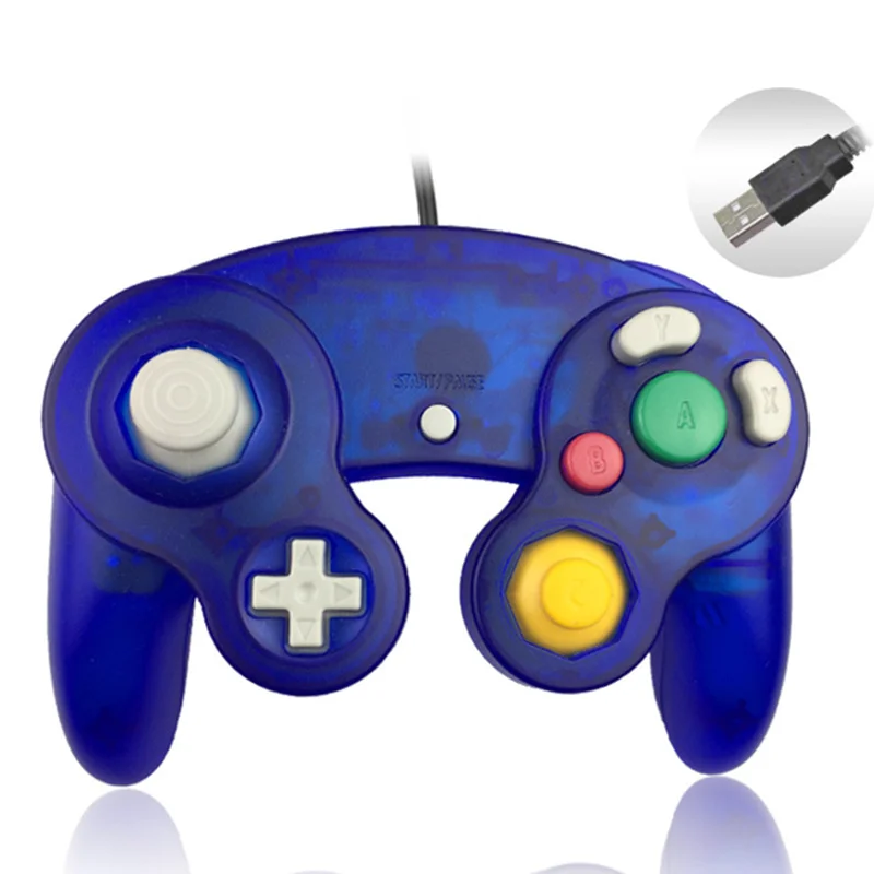 PC USB проводной контроллер Джойстик для nintendo геймпады для NGC GC для MAC геймпад для компьютера для Gamecube