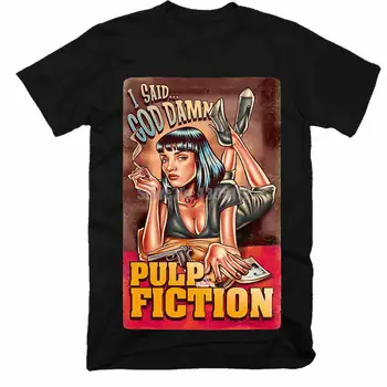 

Pulp Fiction Movie Men'S Fashion T-Shirt Viking Tshirts Vintage T-Shirts White Shirt A Gift For A Guy Naobwc