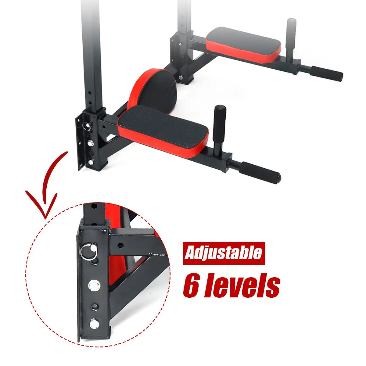 Wall Mounted Horizontal Bar Heavy Duty Pull Up Dip Exercise Station Indoor Fitness Equipment for Home Gym Workout Multi Tool US