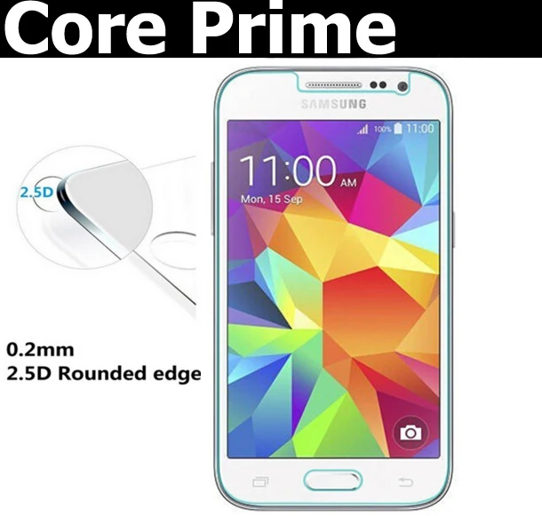 Protector de pantalla de vidrio para samsung galaxy core cubierta de película de vidrio 2.5d de 0,26mm para galaxy core prime sm g360h g361f| Protectores de pantalla de teléfono| - AliExpress
