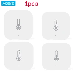 Aqara Smart Temperature, Humidity, and Air Pressure Sensor with Zigbee Integration (Aqara version 4pcs)
