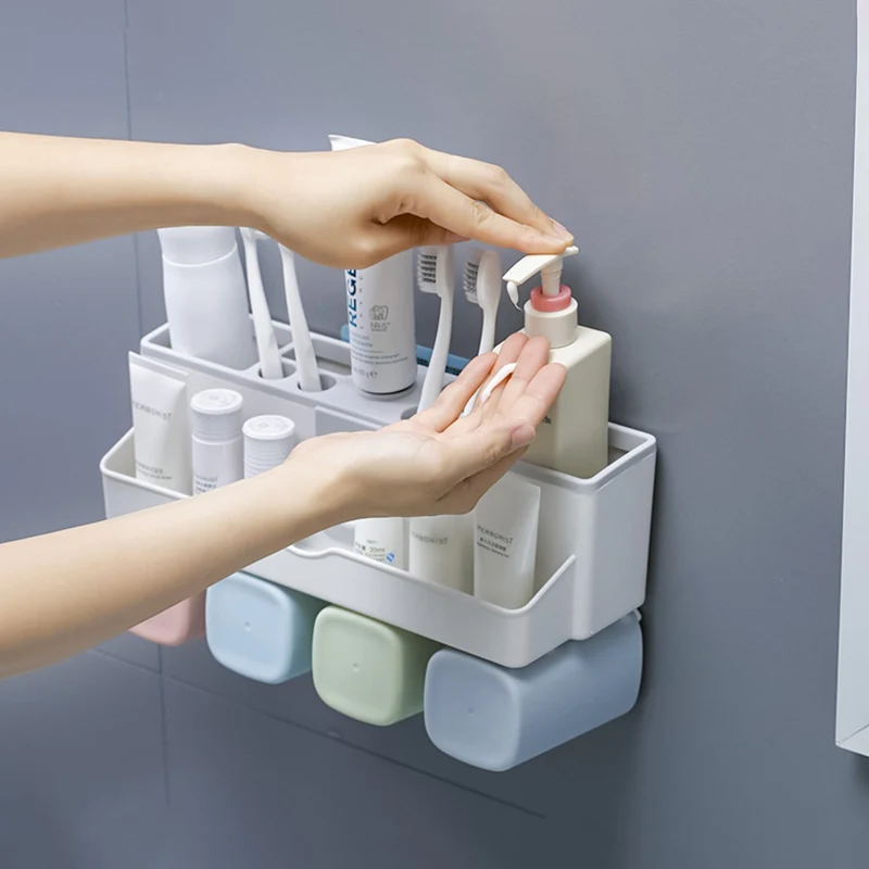 ONEUP держатель для зубных щеток ванной комнаты чехол хранения Aotumatic соковыжималка