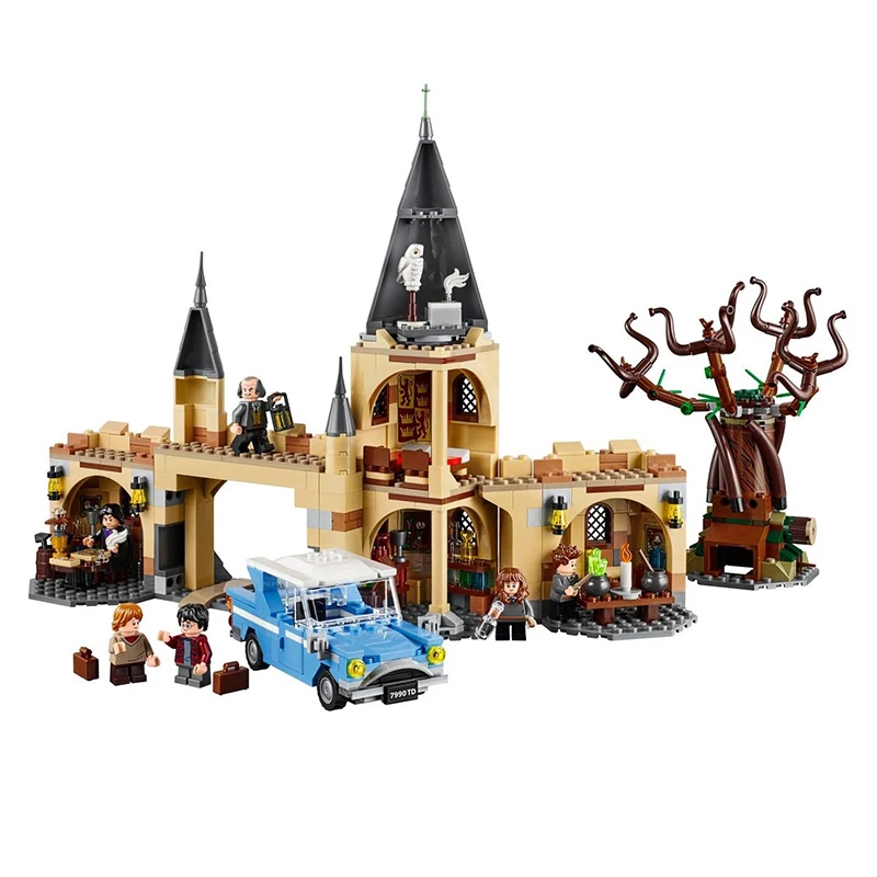 Whomping Willow совместимый фильм Поттер 39145 строительные блоки кирпичи игрушки детские подарки на Рождество - Цвет: Without Box