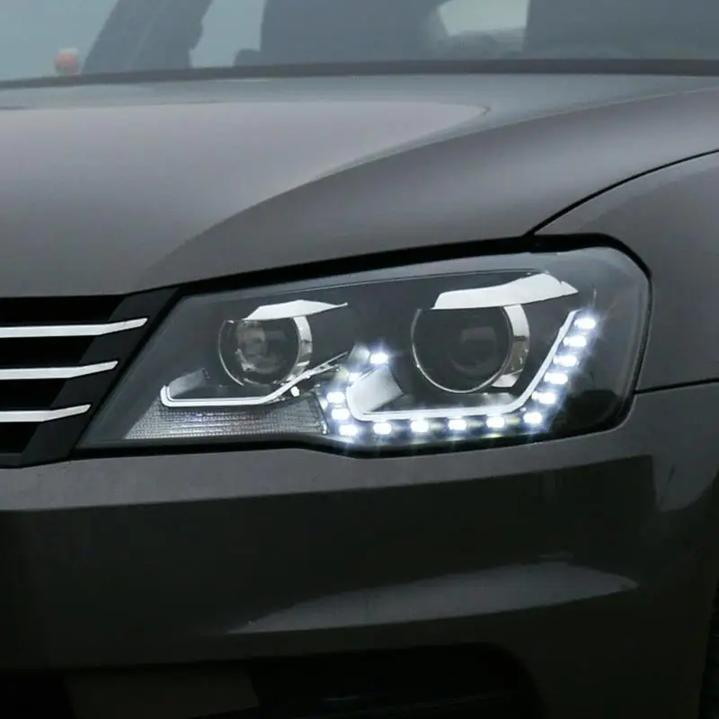 Автомобильные Neblineros Para Автомобильные светодиодные лампы Cob дневные ходовые Drl фары автомобильные огни в сборе 13 14 15 для Volkswagen Bora
