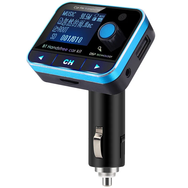 Fm-передатчик bluetooth автомобильный прикуриватель зарядное устройство MP3 музыкальный плеер радио трансмиссор carregador sem fio 12 В USB AUX