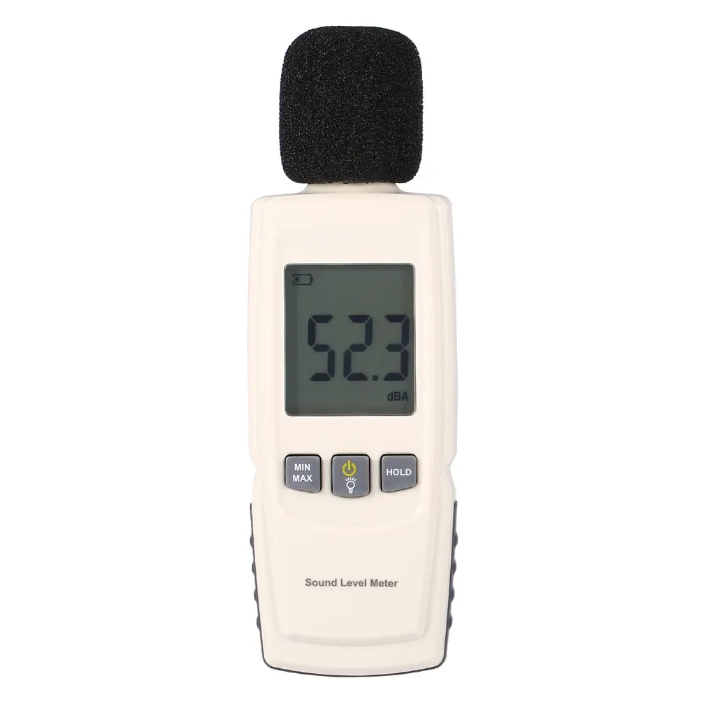

Digital Sound Level Meter Digital Noise Tester LCD Screen Audio Voice Describe Meter 30--130dB in Decibel LCD Analyzer Tester