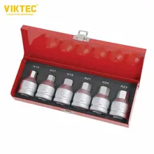 

VT13246 6pc Hex Bit Set 3/4" Drive Socket Kit 14-23mm