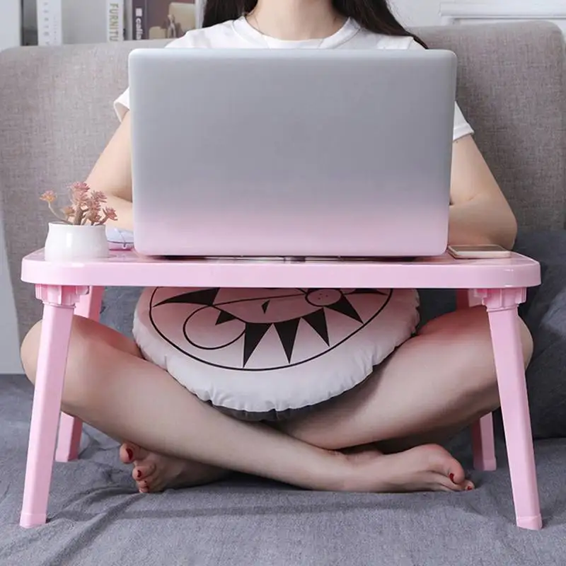  Adjustable Notebook Folding Laptop Table Desks Breakfast Laptop Desk Tea Food Serving Table Folding