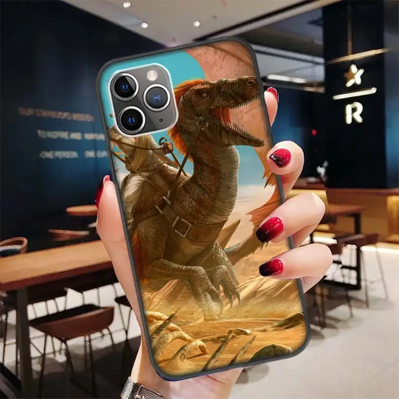 Черный чехол ARK Survival Evolved для Apple iPhone 11 Pro XR 7 8 6 6S Plus X XS MAX 5 5S SE Мягкий силиконовый чехол из ТПУ для телефона