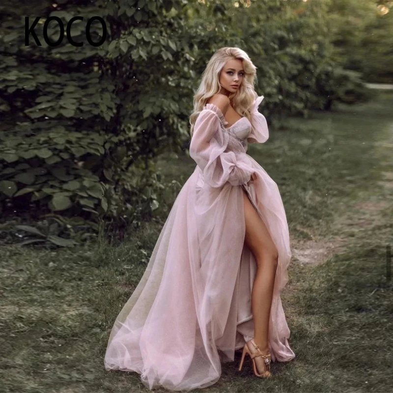 『Cheap!!!』- MACDUGALL Kotree-pink Wedding Dress,Puffy Sleeve,
Princess, Off Shoulder, Elegant, Plus Size