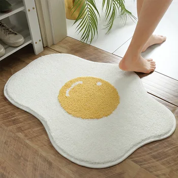 

Creative Egg Bath Mat Bathroom Carpet Non Slip Entrance Floor Mat Doormat Kitchen Absorption Rugs Tapete Para Sala Floor Decor