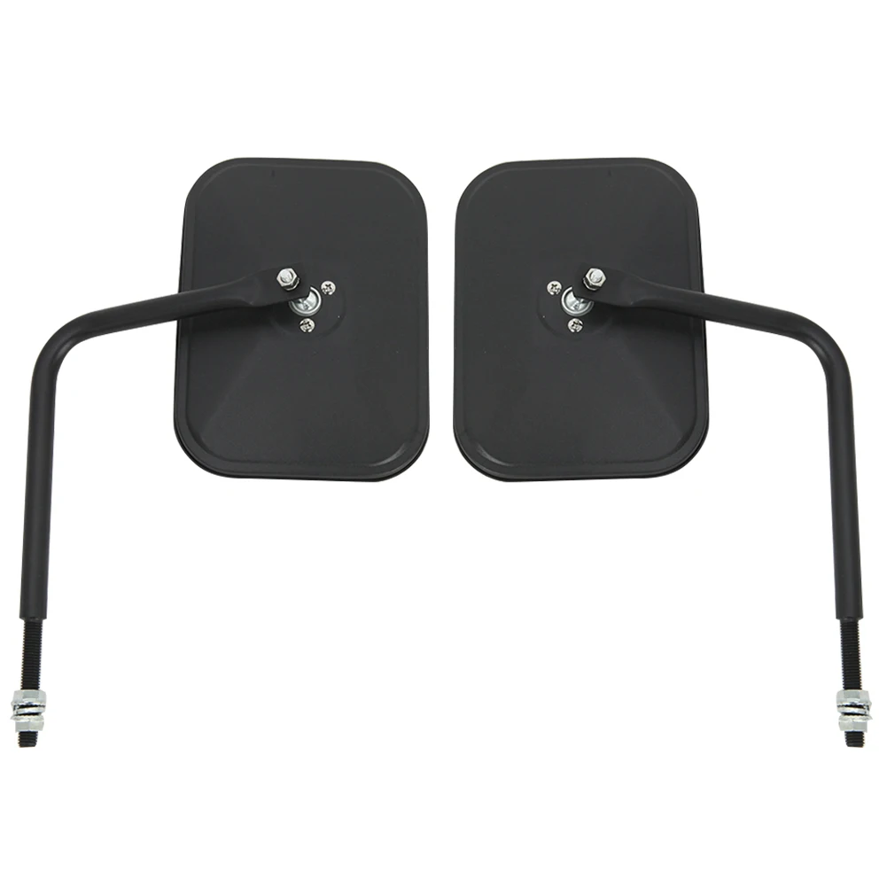 2PCS Adjustable Replacement Shake Proof Side View Door Off Mirror Bolt On Rectangular Accessories Hinge Mount For Jeep JK JL JT |