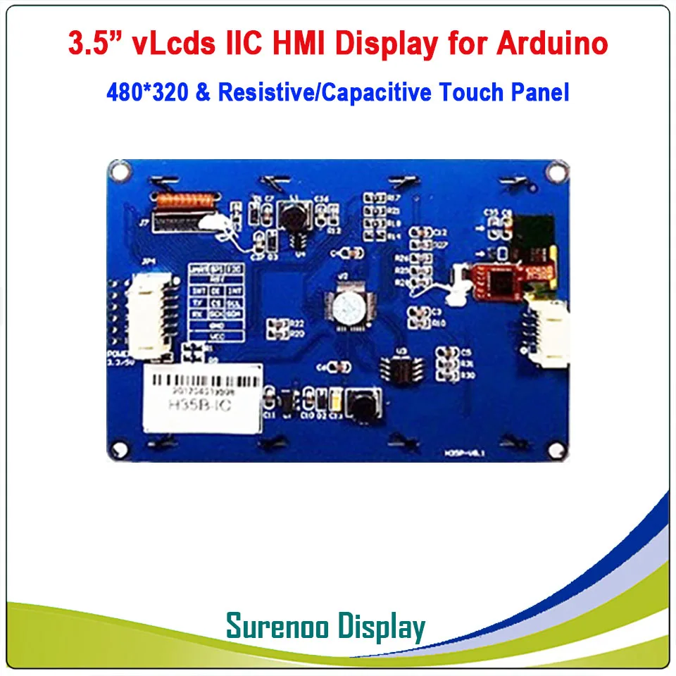 3," 480*320 серийный igc IIC v lcd s HMI умный TFT lcd модуль Дисплей резистивный емкостный сенсорный экран для Arduino