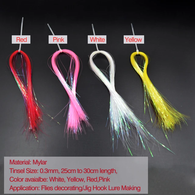 MNFT 16Packs Flashabou Holographic Tinsel Trout Tube Fly Tying/Jig Hook Lure  Making Materials - AliExpress