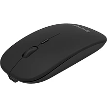 Беспроводная мышь ORICO, бесшумная, 1600 dpi, регулируемая, 2,4 ГГц, компьютерная, USB мышь, перезаряжаемая, USB, оптическая эргономичная мышь для ПК, ноутбука - Цвет: Черный