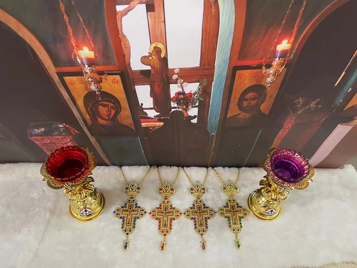 Escapulario Catolico Crocifisso Da Parete Crocifisso Ciondolo Rosarios Catolicos De Crisbruciatore Di Incenso Chiesa Promossa Massa Articoli Per Incen