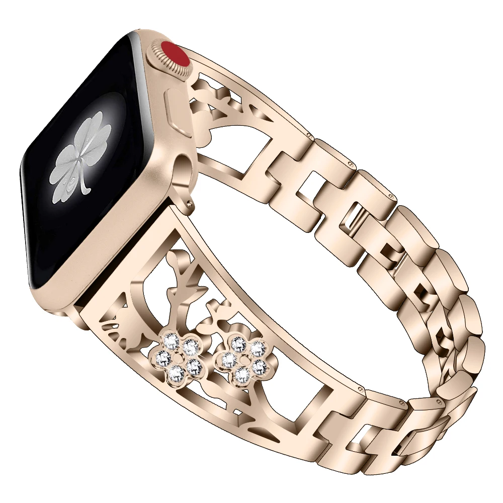 Ремешок из нержавеющей стали для apple watch 4, 3 ремешка 42 мм, 38 мм, iwatch 4, 3 ремешка 44 мм, 40 мм, аксессуары для часов, металлический ремешок для часов, браслет