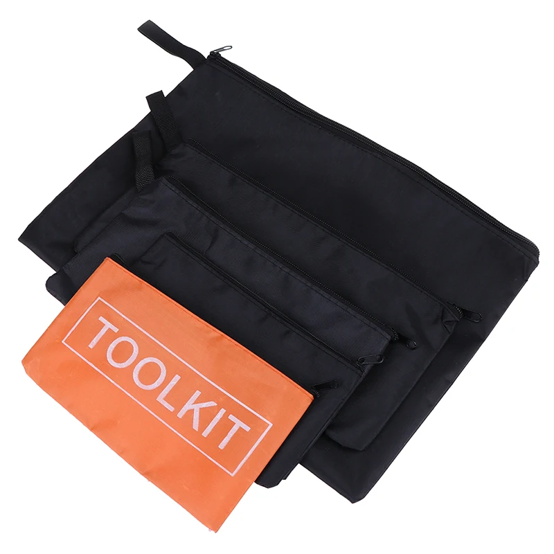 1pc New Waterproof Oxford Cloth Tools Set Bag Cloth Bag Zipper Storage Instrument Case Pouch