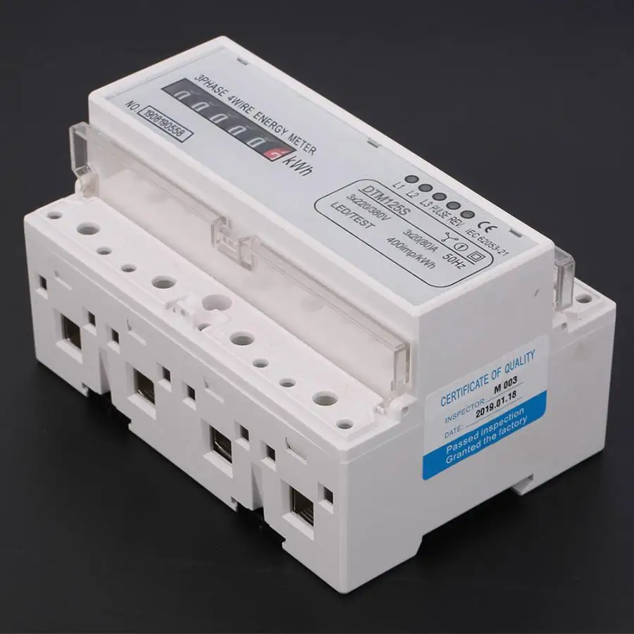220/380V 20-80A энергопотребление цифровой электрический Мощность метр 3 фазовый измеритель кВтч счетчик энергии