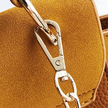 

Fashion Lady Messenger Bag Female Nubuck Leather Casual Shoulder Bag Handbag Lady Swing Bag