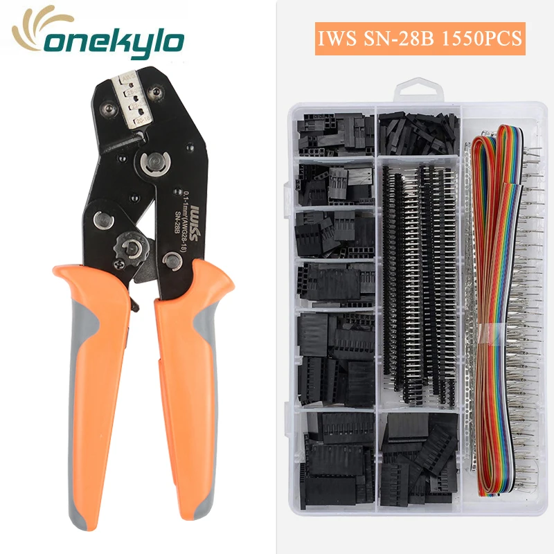 IWISS SN-28B 310pcs Dupont crimping pliers  Wire Jumper Pin Header Connector Housing Kit Male/Female Crimp Pins Terminals set 3