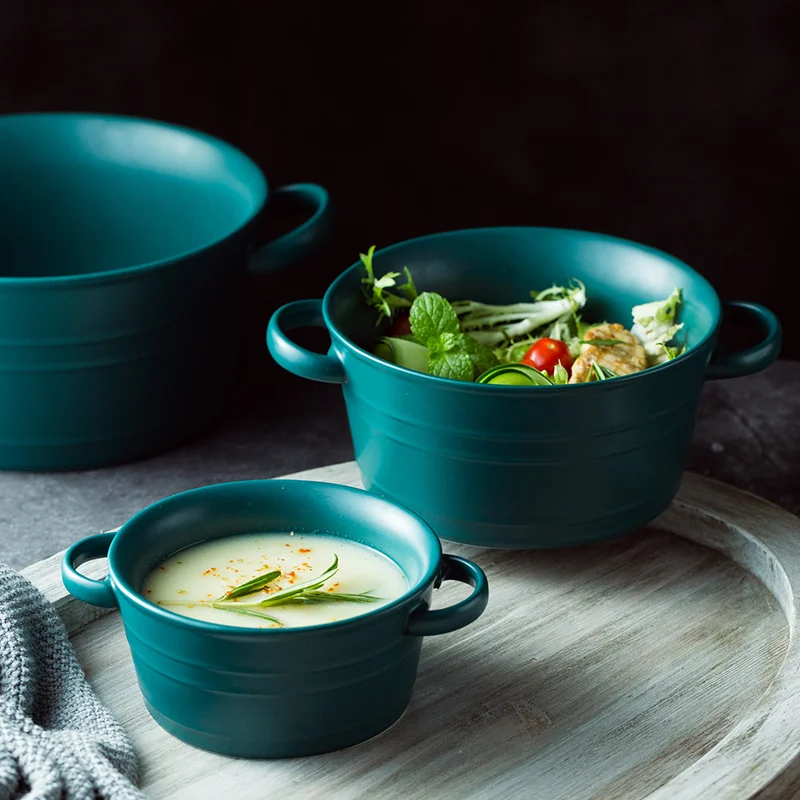 Северная Европа надпись Ramen noodles горшок керамика суп чаша с ручкой лапша яйцо для готовки супа кухонная посуда