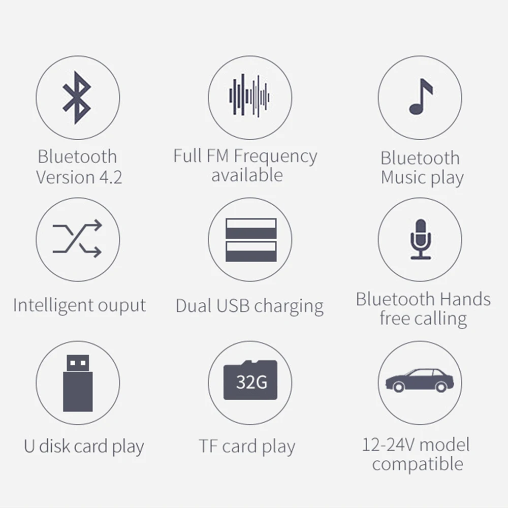 Автомобильные аудиоплееры BC40 fm-передатчик Bluetooth Handsfree 3.4A Авто аудио mp3-плеер Поддержка TF карта мультимедийный плеер