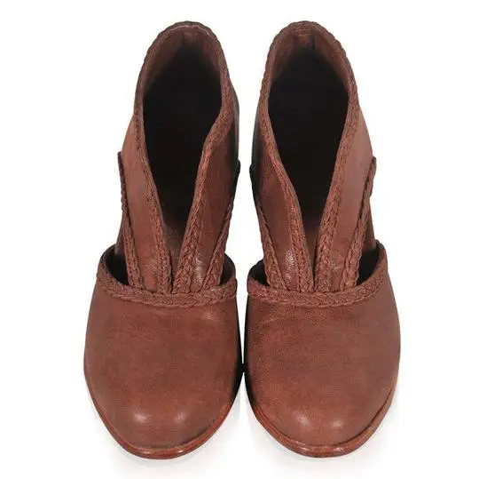 Новые туфли-лодочки в римском стиле женские босоножки летние туфли-лодочки на высоком каблуке с ремешком на щиколотке и пряжкой повседневная обувь без застежки размера плюс