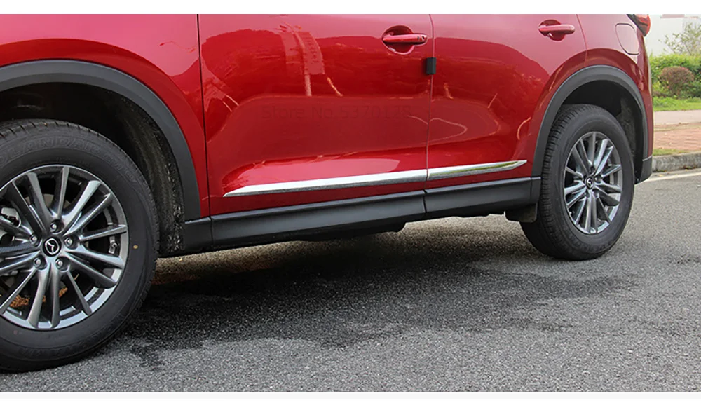 AITWATT для Mazda CX-5 CX5 ABS Chrome Боковая дверь средства ухода за кожей литье отделкой МОЛДИНГ ПОЛОСА вкладыш Защитная крышка 4 шт