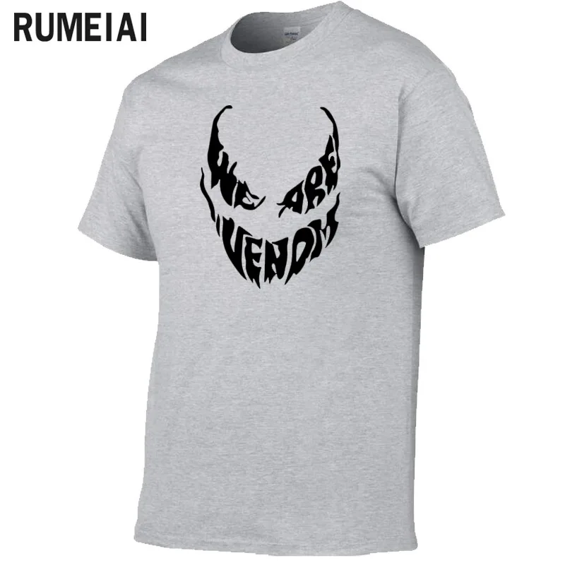 Men T-shirt 2019 We Are Venom T Shirt Superhero Cool Anime Camiseta Homme 100% Cotton Originality Comic T-shirt