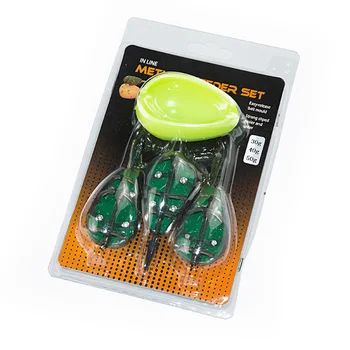 

3pcs/Set Inline Method Carp Fishing Feeders 30/40/50g Mould Set FOU99