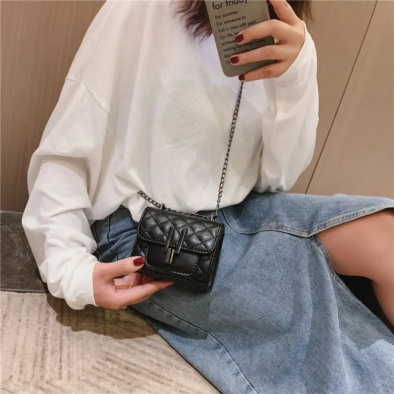 

New Arrival Mini Rhombus Chain Square Sling Bag Autumn And Winter Women's Bag New Style Fashion Korean-style Versatile Shoulder