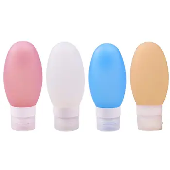 

4pcs Makeup Subpackaging Bottles Suckers Type Bottle Silicone Toner Container Lotion Storage Holder