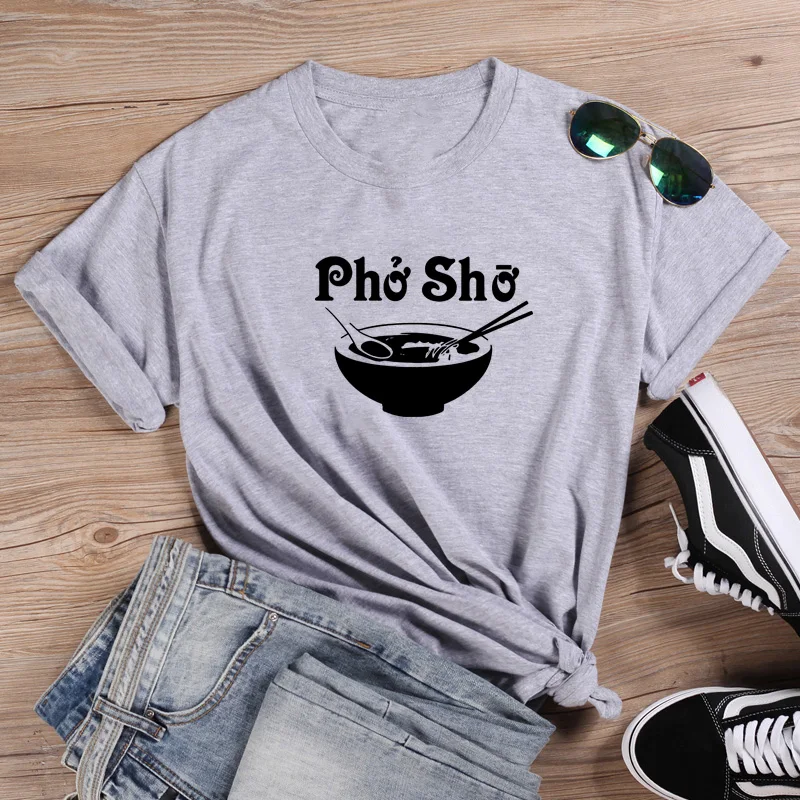 Женская хлопковая Футболка с круглым вырезом Pho Sho черная и белая футболка лето