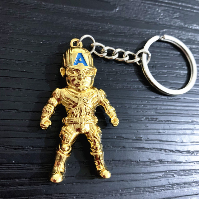 lovers key ring male and female movie superhero role  key chain mobile phone bag pendant gift