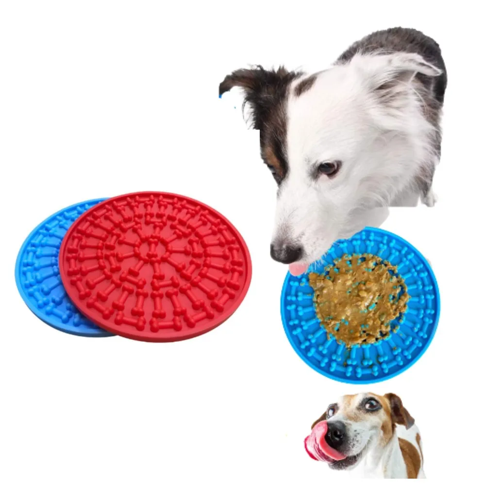 

Buddy Treat Lick Mat For Dog With Scrub Pad Strong Suction Bathing Slow Feeder Bowl Fun Alternative Puzzle Calm Anxiety Relief