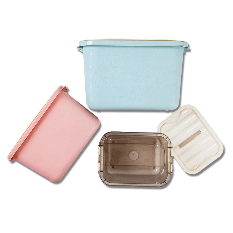 Send More Small Plastic Storage Box Finishing Box Zero Portable Box Food Storage Box Underwear Storage Box Desktop Storage Box