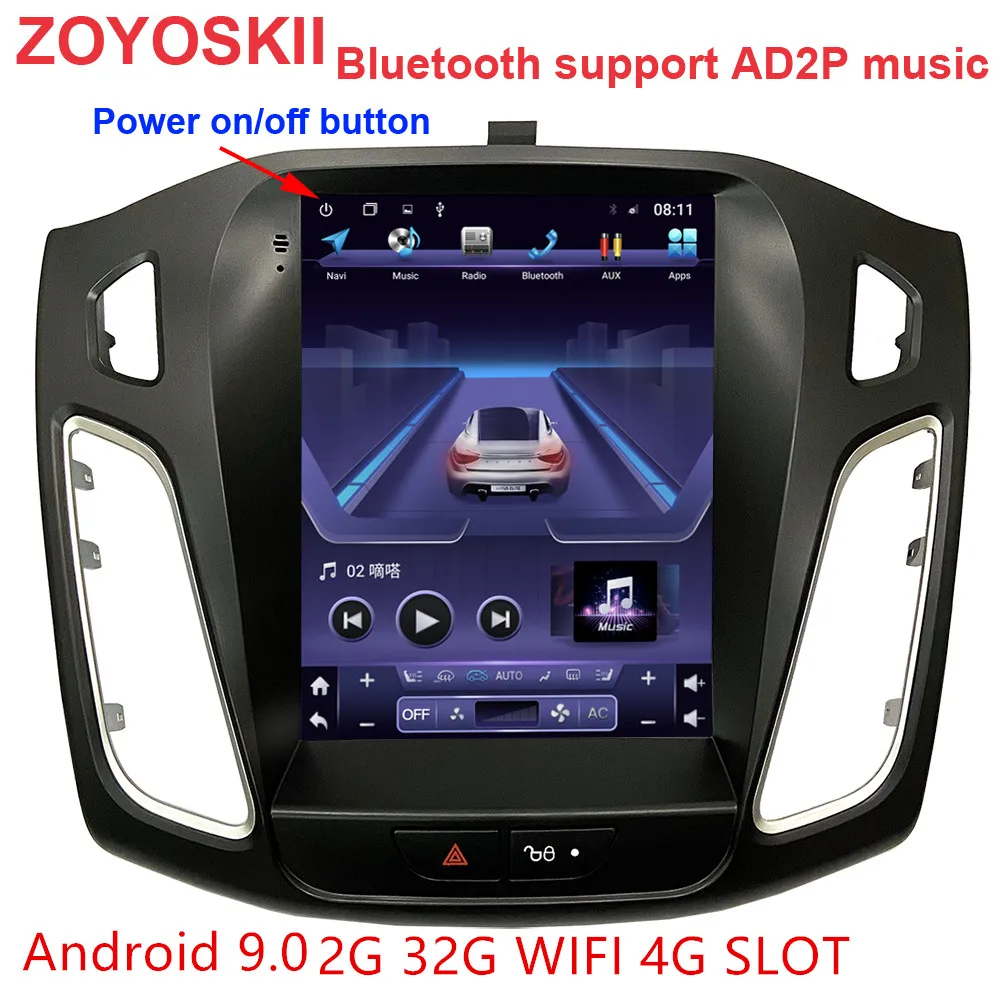 ZOYOSKII Android 9.0 10.4 inch IPS vertical screen car gps multimedia radio navigation player for ford focus 3 salon 2012-2018 ZOYOSKII Android 9.0 10.4 inch IPS vertical screen car gps multimedia radio navigation player for ford focus 3 salon 2012-2018