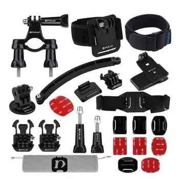 

24 in 1 Bike Mount Accessories Combo Kits For GoPro NEW HERO /HERO7 /6 /5 /5 Session /4 Session /4 /3+ /3 /2 /1 Xiaoyi Cameras