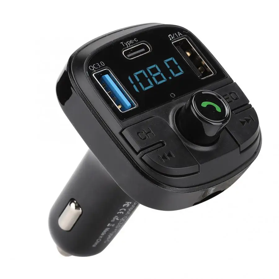QC3.0 тип-c двойной USB BT29 Автомобильный Bluetooth 5,0 MP3 радио плеер для FLAC/WMA/APE fm-передатчик
