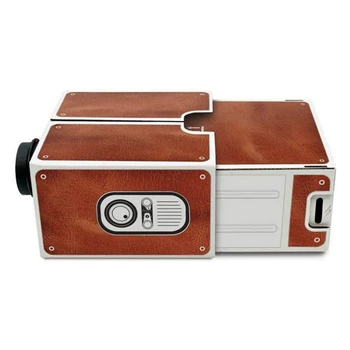 

Mini Portable Cardboard Smart Phone Projector 2.0 DIY Phone Projector