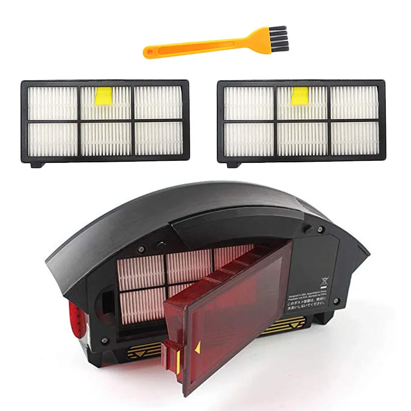 

1*Dust Box+2*Filter+1*Cleaning Brush for iRobot Roomba800 900 series 801 805 860 861 864 870 871 875 880 885